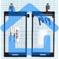 Сенсорное стекло (тачскрин) для LG Optimus L9 (P769), черное