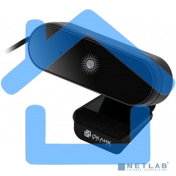 Камера Web Oklick/Оклик OK-C008FH черный 2Mpix (1920x1080) USB2.0 с микрофоном