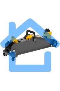 Домкрат гидравлический подкатной с фиксатором Denzel 3 т, 190-532 мм, SUV