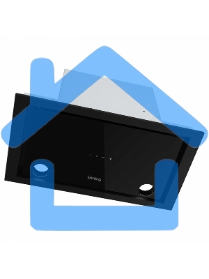 Вытяжка встраиваемая Korting KHI 6777 GN черный/черный, 52 см, 800 куб. м/ч, 52 дБ