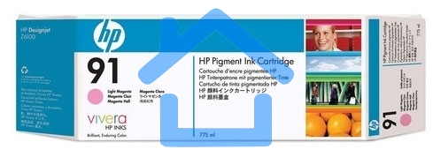 Картридж струйный HP №91 C9468A пурпурный для HP DJ Z6100 (775мл)