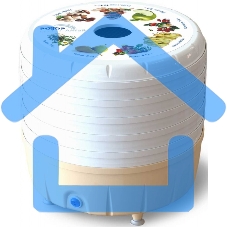 Сушилка для овощей и фруктов Ротор Алтай СШ-022 5под. 350Вт белый