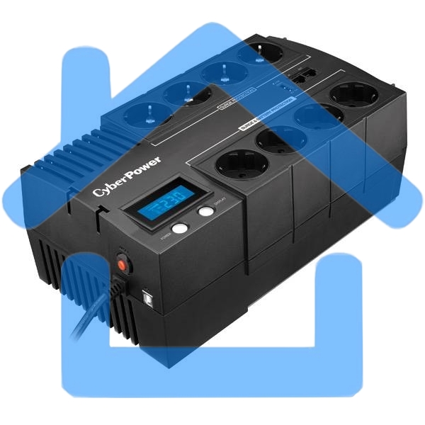 Источник бесперебойного питания CyberPower BR1000ELCD, Line-Interactive