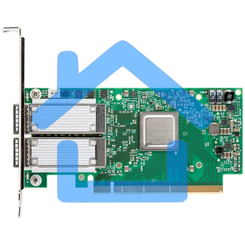 Сетевая карта MELLANOX ConnectX®-5 EN network interface card, 100GbE dual-port QSFP28, PCIe3.0 x16, tall bracket, ROHS R6
