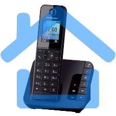 Телефон беспроводной (DECT) Panasonic KX-TGH220RUB черный АОН, Caller ID, 