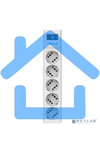 Сетевой фильтр ZIS PILOT Surge protector Pilot SG5 5 outlets (GP), 10A / 2.2kVt, automatic circuit-breaker, 10 m