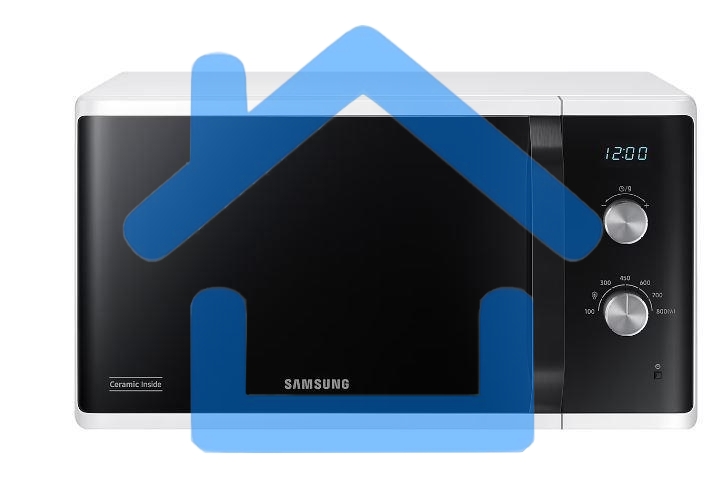 Микроволновая печь Samsung MS23K3614AW белый, 23 л, 800 Вт, переключатели - поворотный механизм