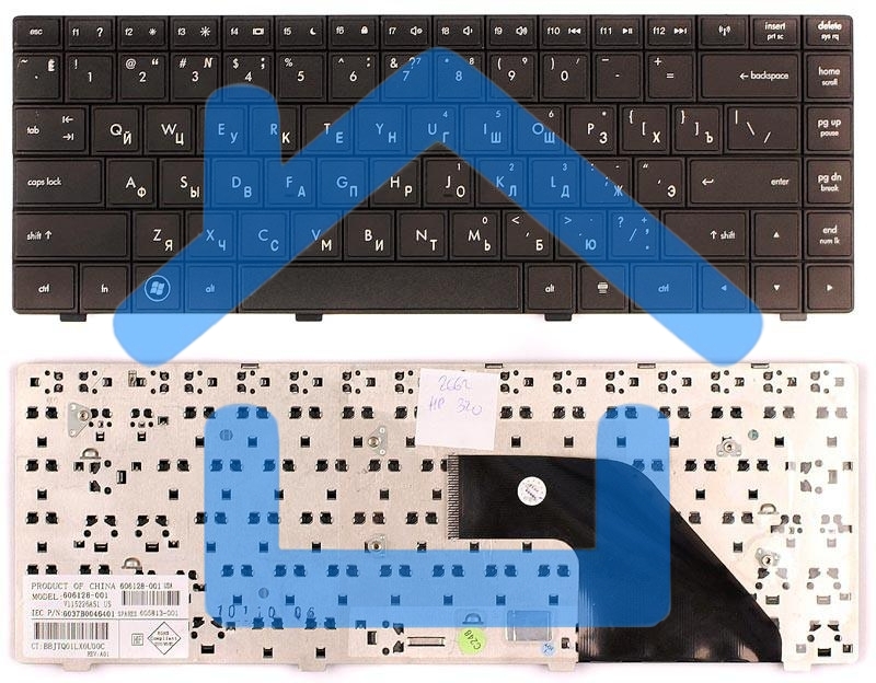 Клавиатура для ноутбука HP Compaq 320 321 325 326 420 421 425 черная