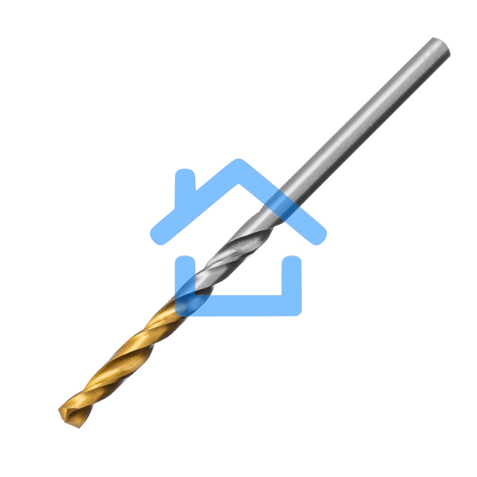 Сверло спиральное по металлу 3,2 x 65мм, Р6М5, Golden Tip, 2шт. Denzel