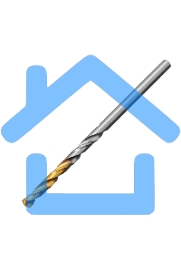 Сверло спиральное по металлу Denzel 3,2 x 65мм, Р6М5, Golden Tip, 2 шт.