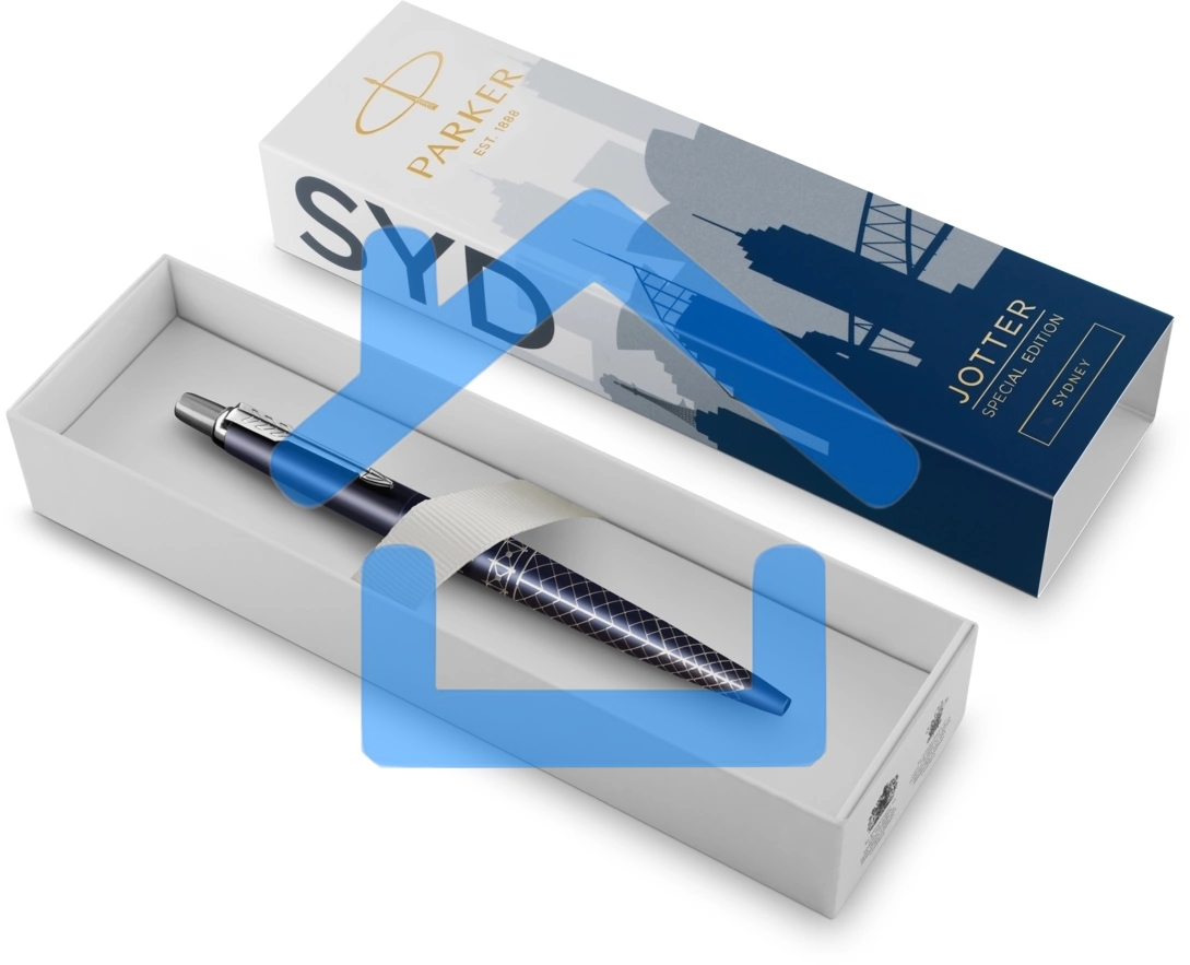 Ручка шариковая Parker Jotter Global Icons SE Sydney K179 (2198196) синий M, синие чернила, подарочная коробка