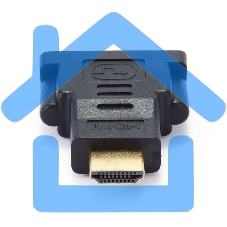 Переходник Gembird Переходник HDMI-DVI 19M/25F, золотые разъемы, пакет(A-HDMI-DVI-3)