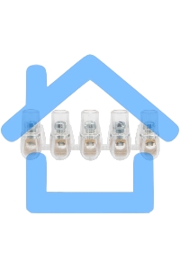 Концевой зажим винтовой изолированный КЗВИ 2,5.мм (5х1) (20 шт./уп.) Rexant