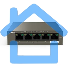Коммутатор 5PORT 10/100/1000M G1105P-4-63W IP-COM