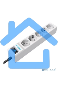Сетевой фильтр ZIS PILOT Surge protector Pilot SG5 5 outlets (GP), 10A / 2.2kVt, automatic circuit-breaker, 10 m