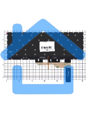 Клавиатура для ноутбука MSI GS66, черная с подсветкой