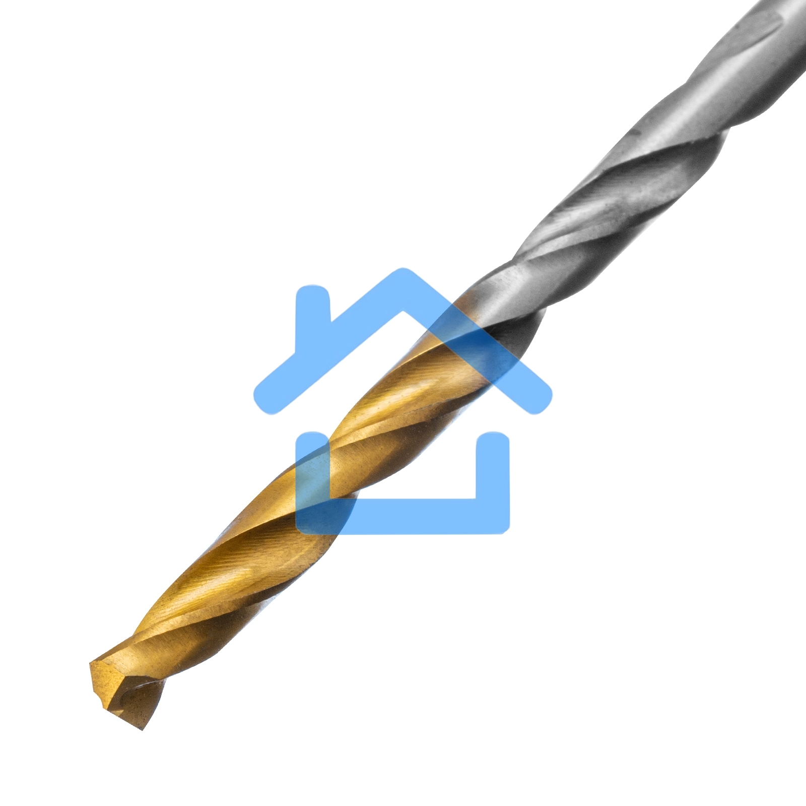 Сверло спиральное по металлу 3,2 x 65мм, Р6М5, Golden Tip, 2шт. Denzel