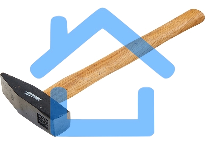 Молоток слесарный SPARTA 102085400г квадратный боек деревянная рукоятка