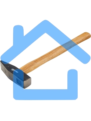 Молоток слесарный SPARTA 102085400г квадратный боек деревянная рукоятка