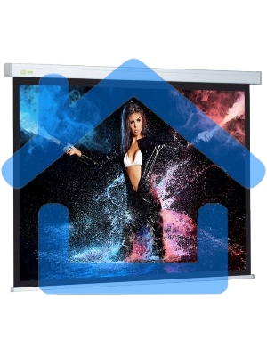 Экран Cactus 168x299см Wallscreen CS-PSW-168x299 16:9 настенно-потолочный рулонный белый