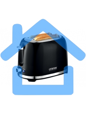 Тостер Centek СТ-1432 черный/стальной