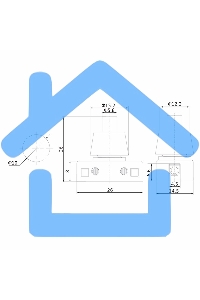 Выключатель-кнопка 250V 2А (2с) ON-OFF белый (для настольной лампы) Rexant