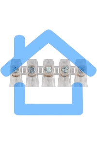 Концевой зажим винтовой изолированный КЗВИ 2,5.мм (5х1) (20 шт./уп.) Rexant