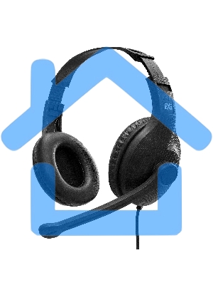 Стереогарнитура ExeGate EX289748RUS Office HS-102S (3,5мм Jack интерфейс, длина кабеля 1,5м)