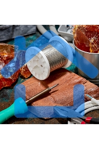 Припой ПОМ-3, 500г, Ø2мм, (олово 97%, медь 3%), бессвинцовый, ГОСТ 21931-76, катушка Rexant