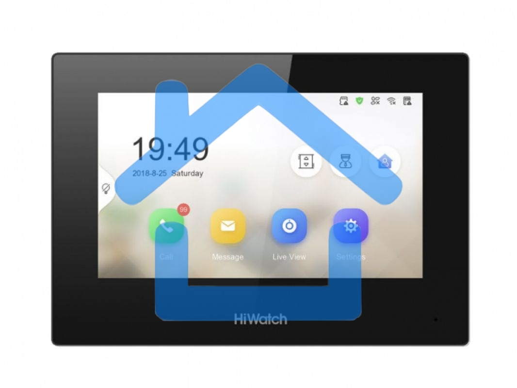 Видеопанель HiWatch VDP-H2211(B) панели: белый