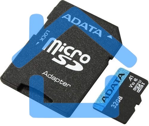 Флеш карта microSD 32Gb ADATA microSDHC Class 10 UHS-I A1 100/20 MB/s (SD адаптер)