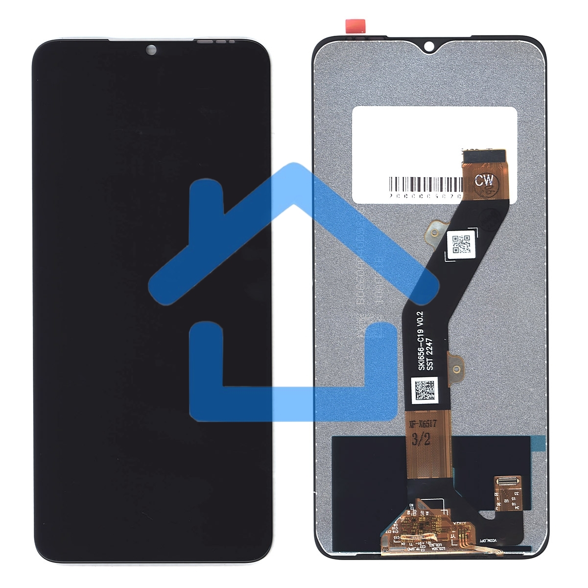 Дисплей (модуль) для Infinix Hot 30i (X669D) в сборе с тачскрином черный