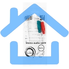 Кабель аудио сигнала Gembird, Jack3.5 4pin->Jack3.5 стерео + 3.5 микрофон моно, длина 20см, белый