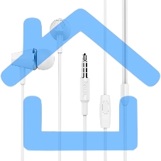 Наушники проводные Hoco M34 белый