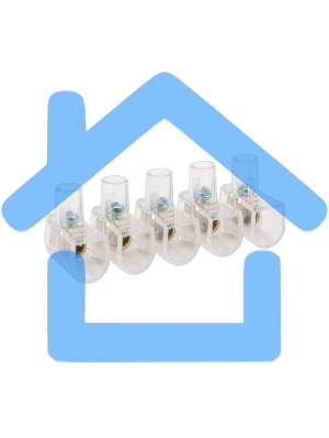 Концевой зажим винтовой изолированный КЗВИ 1,5 мм (5х1) (20 шт./уп.) Rexant