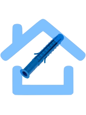 Дюбель распорный KRANZ 8х60, синий, пакет (50 шт./уп.)