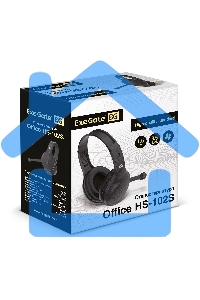 Стереогарнитура ExeGate EX289748RUS Office HS-102S (3,5мм Jack интерфейс, длина кабеля 1,5м)