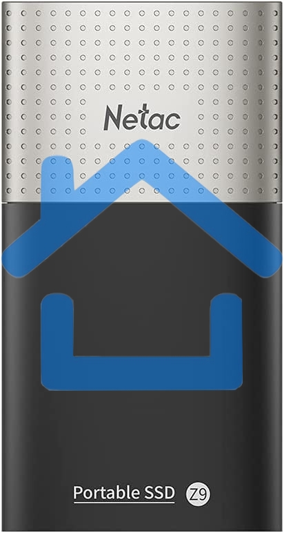 Накопитель SSD External Netac 128Gb Z9 <NT01Z9-128G-32BK> (USB3.2, up to 550/480MBs, 90х47.5х11.5mm, Aluminium+Plastic)