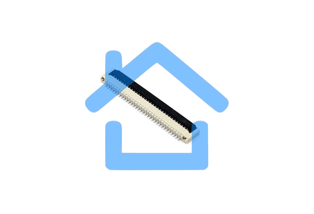 Разъем FPC Flip-Lock 1012-32 32 pin высота 1,2мм шаг 1мм