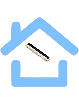 Разъем FPC Flip-Lock 1012-32 32 pin высота 1,2мм шаг 1мм