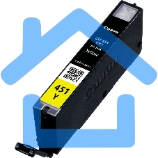 Картридж струйный CLI-451Y (6526B001) для Canon PIXMA iP7240/MG6340/MG5440, Желтый(Yellow), 344стр.