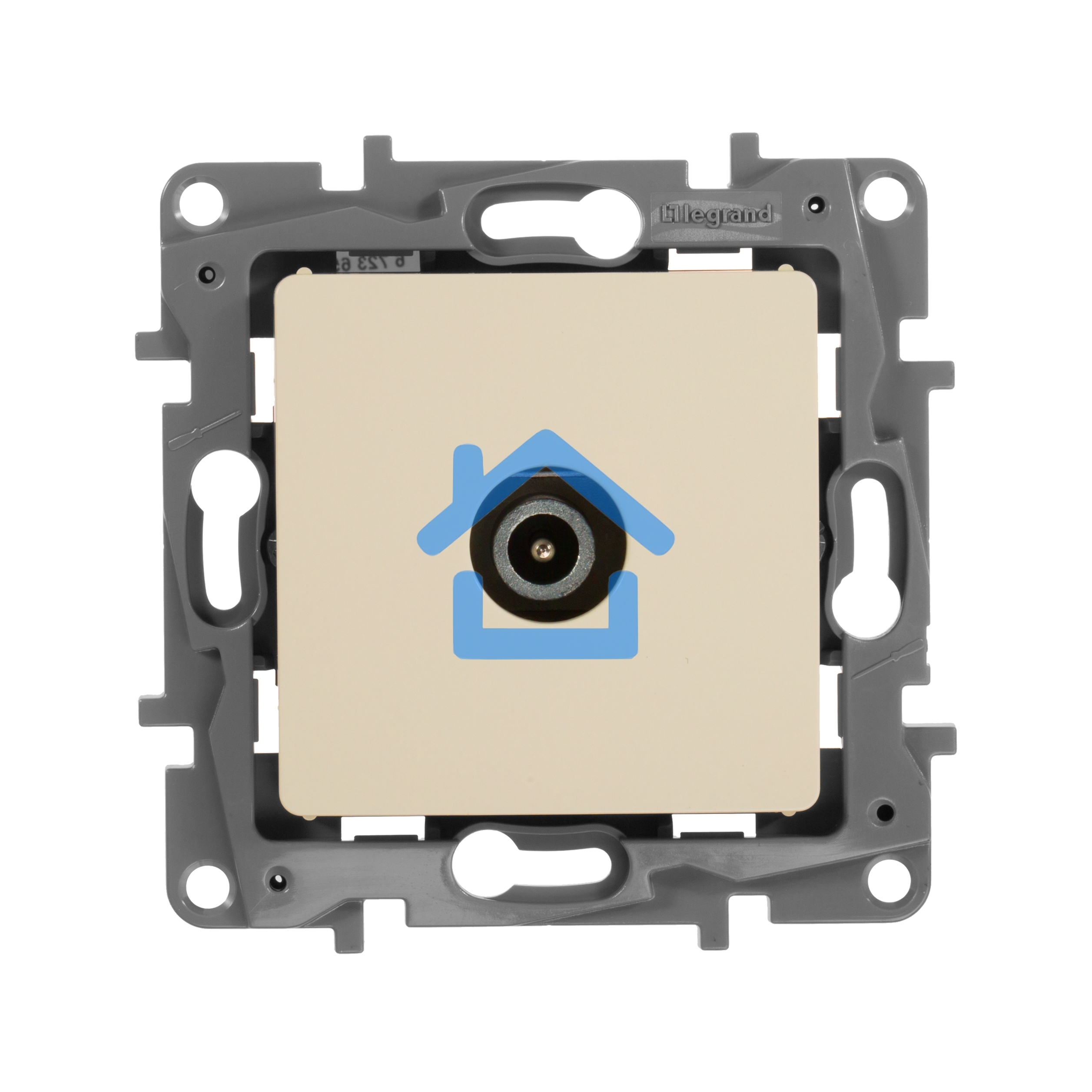 Розетка TV оконечная, Сл.кость ETIKA 