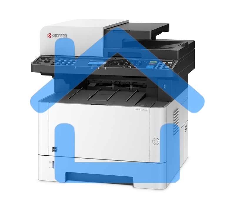 МФУ лазерное Kyocera Ecosys M2135dn (1102S03NL0), A4, ч/б, печ. до 35 стр/мин., скан. до 40 стр/мин (ч/б) 16 стр/мин. (цвет), 1200 x 1200 dpi (печать) 600x600dpi (скан.), USB, RJ-45