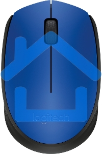 Мышь беспроводная Logitech M171 синий, 1000 dpi, радиоканал, USB, кнопки - 3