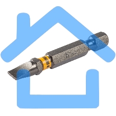 Набор бит SL6,0х50, сталь S2, шестигранный профиль, 10шт. Denzel