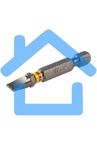 Набор бит SL6,0х50, сталь S2, шестигранный профиль, 10шт. Denzel