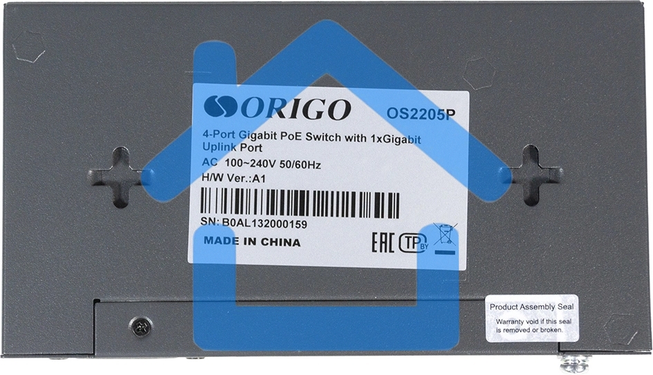 Коммутатор Unmanaged Switch 4x1000Base-T PoE, 1x1000Base-T, PoE Budget 60W, Long-range PoE up to 250m, metal case