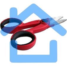 Ножницы по кевлару Lanmaster LAN-FT-CUT/KVL, синий/оранжевый