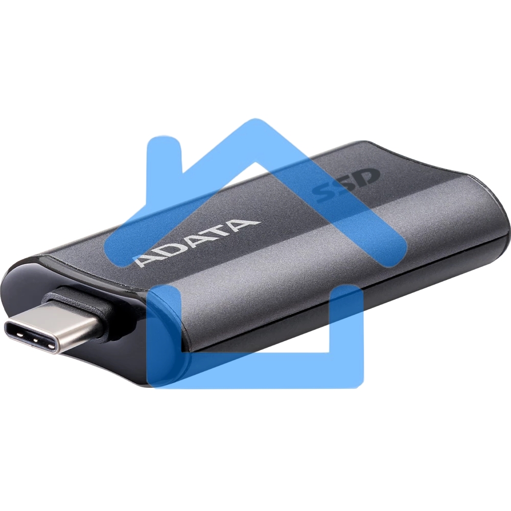 Твердотельный диск A-DATA External SC750 серый SC750-1000G-CCBK 1Tb USB 3.2 Gen 2 Type-C, R/W -1050/1000 MB/s
