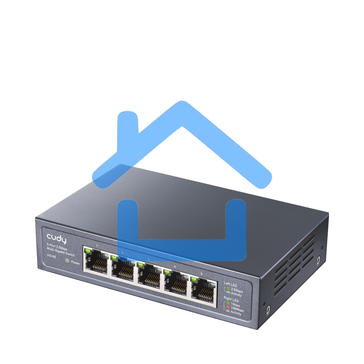 Коммутатор Cudy HS105 (L2) 5x2.5Gbит/с неуправляемый